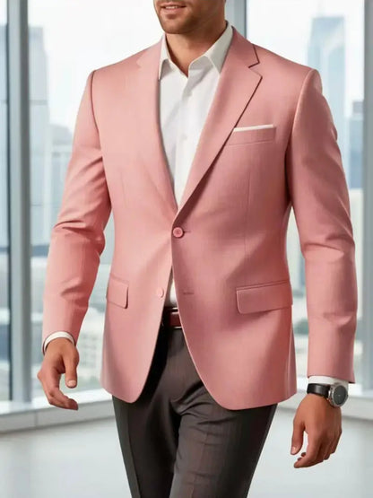Mens Clothing 2026 Blazers Para Hombres Vintage Cotton Linen Single Button Designer Business Social Jaqueta Masculina Man Suits