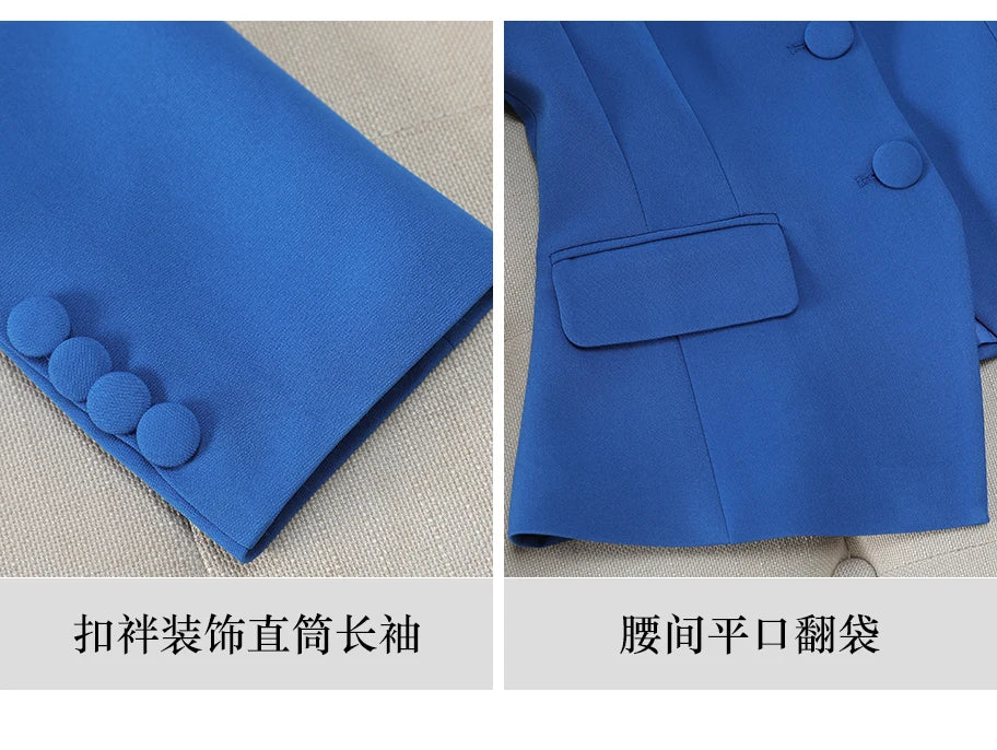 Fashionable Business Women's Outfit - Elegant Slim Fit Pants And Suit Set - Stylish New Arrival 2026