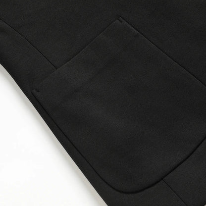 Blazer Men Smart Casual Stand Collar Korean Style Black Business Coat