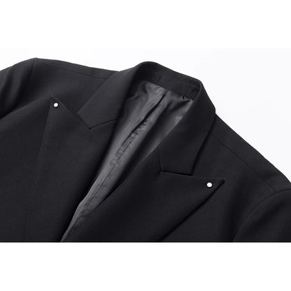 Black Yamamoto Style Blazer Man Luxury Loose Cardigan Jacket 2026 Vintage Chaqueta Para Hombre Elegante Suits Japanese Uniform