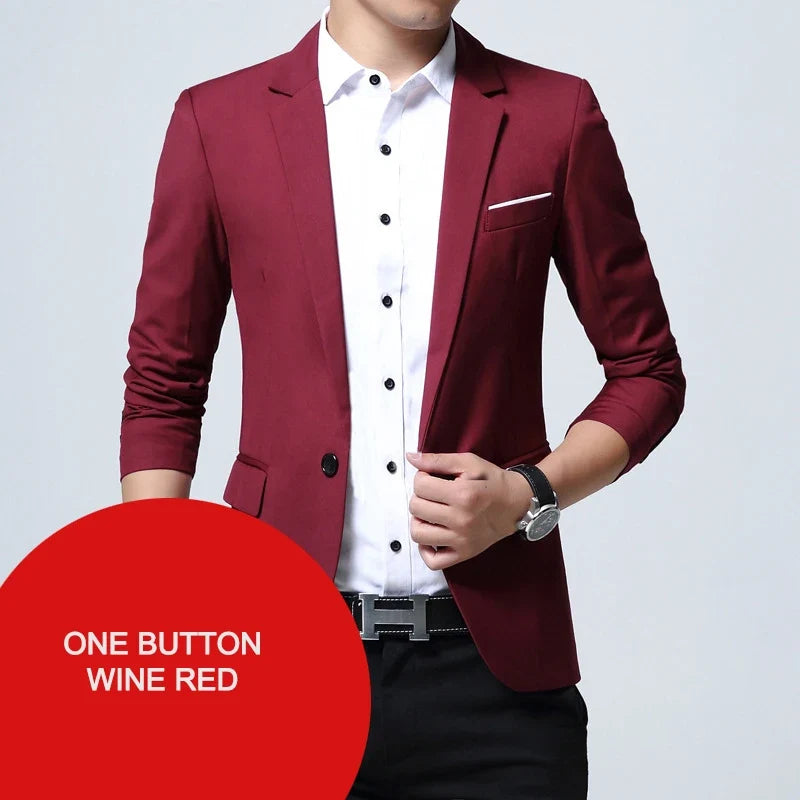 Classic Men's blazer Oversized Wedding Suit Jackets Korean Style Business Casual Blazers Man Clothing Dress Jacket 7XL