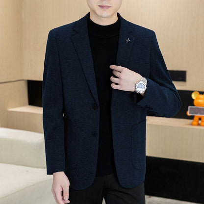 Men's Smart Casual Blazer – Single Breasted Suit Jacket for Business & Daily Wear
