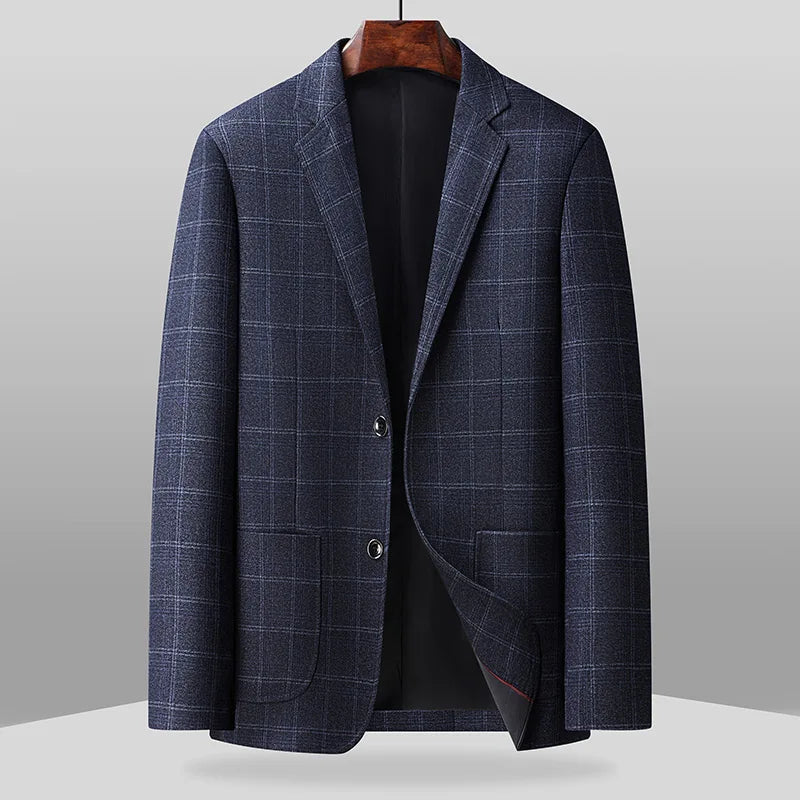 2026 New Style Slim-Fitting Men's Suit Jacket - Solid Color Classic Business Casual Fashion Formal Suit Jacket Top