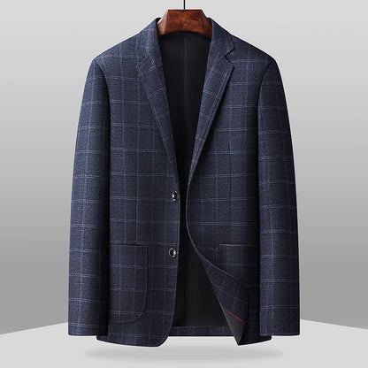 2026 New Style Slim-Fitting Men's Suit Jacket - Solid Color Classic Business Casual Fashion Formal Suit Jacket Top