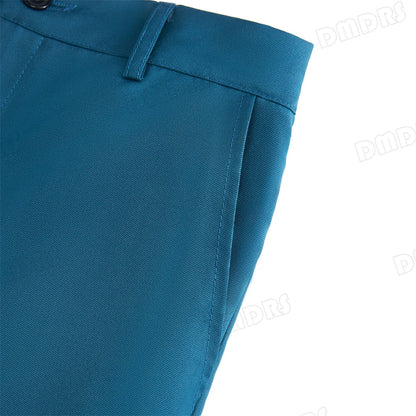 Boys 3-Piece Formal Suit Teal Single Button Kids Wedding Suit