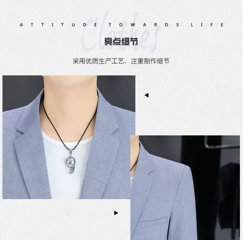 Blazer Men's Fashion Business Gentleman Groom Professional Gentleman Form-fitting Versatile Casual Formal Wear High-end Blazer