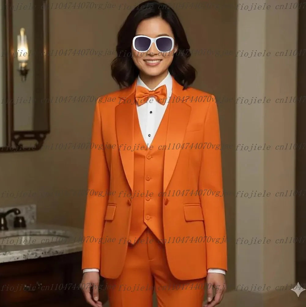 Mint Green Formal Business Women Suit Wedding Party Prom Ladies Mother Girl Wife Tuxedos Costume 3 Piece Set Blazer Vest Pants