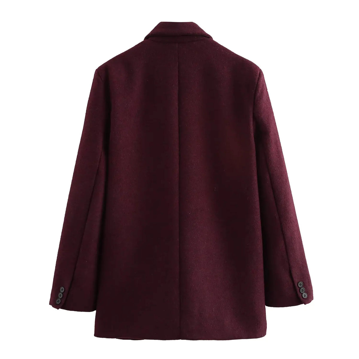 Women's Fashion Versatile Lapel Single Breasted Blazer With Shoulder Pads Female High Street Casual Long Sleeve Jacket Mujer