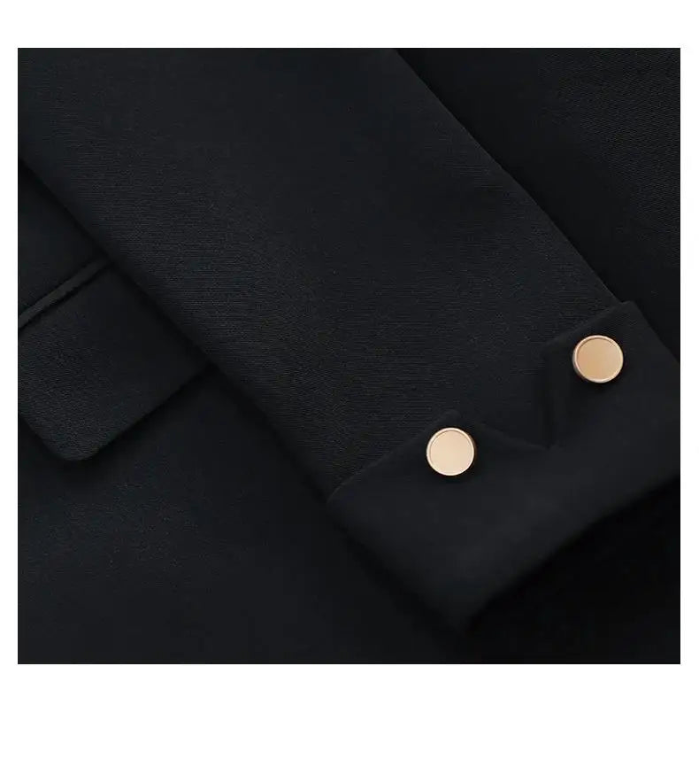 Autumn Blazers Femme 2024 Korean Fashion Office Lady Formal Jackets Coats Elegant Outerwears Long Sleeve Casual Solid Tops