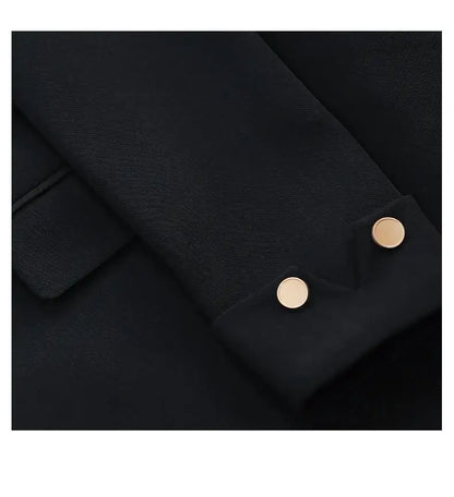 Autumn Blazers Femme 2024 Korean Fashion Office Lady Formal Jackets Coats Elegant Outerwears Long Sleeve Casual Solid Tops