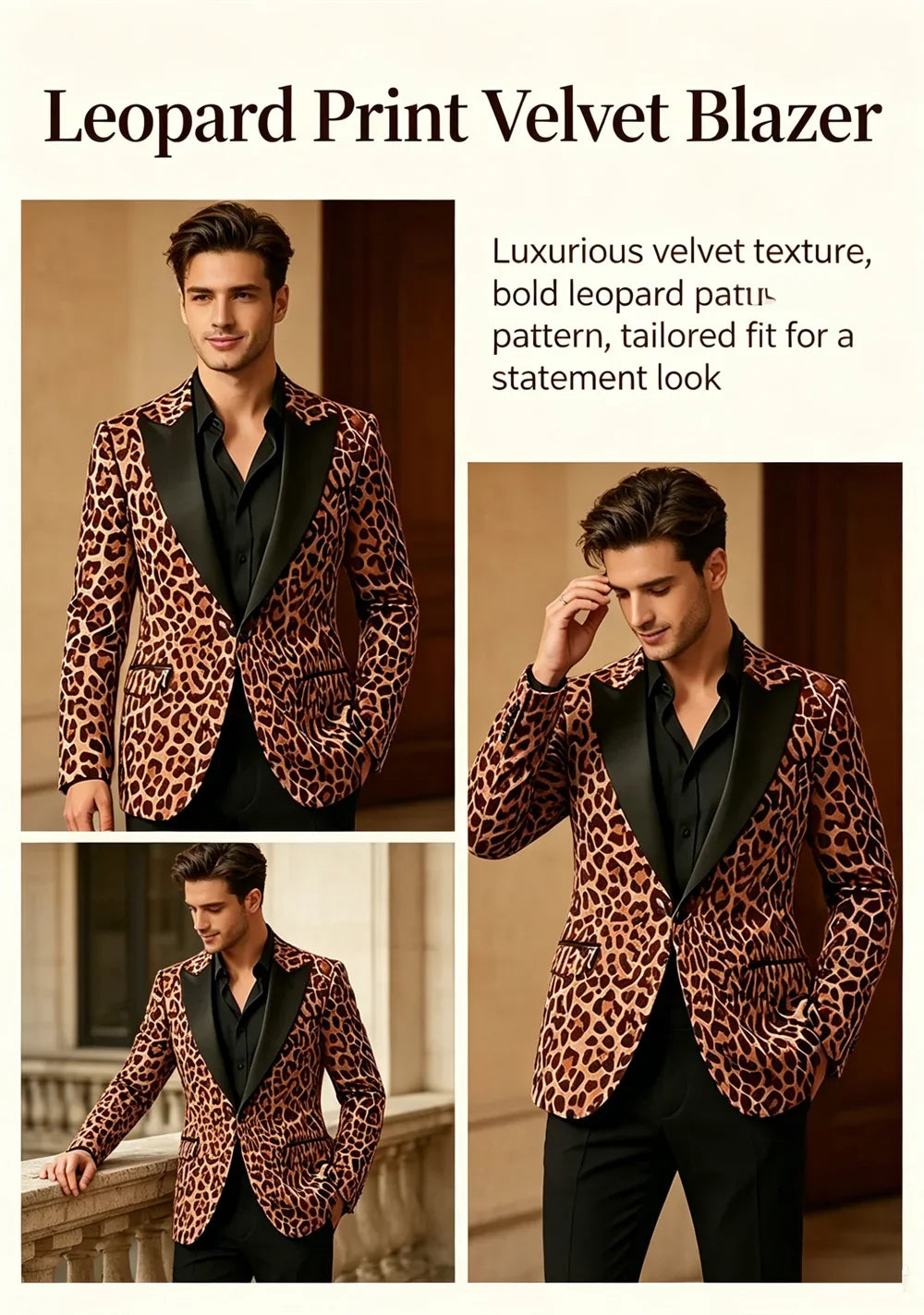 Men's Premium Textured Casual Blazer Two Button Notched Lapel Slim Fit With Pocket Square For Office Wedding Party Daily Wear