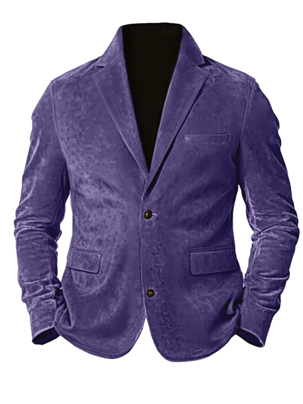 Men's Faux Suede Jackets Casual Retro Formal Coats for Men Fashion Slim Fit Jacket Comfortable Commuter Clothing