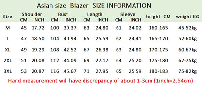 Blazer Men's Fashion Outdoor Travel Gentleman Wedding Slimming Business Versatile Trendy Casual Korean-style Formal Wear Blazer