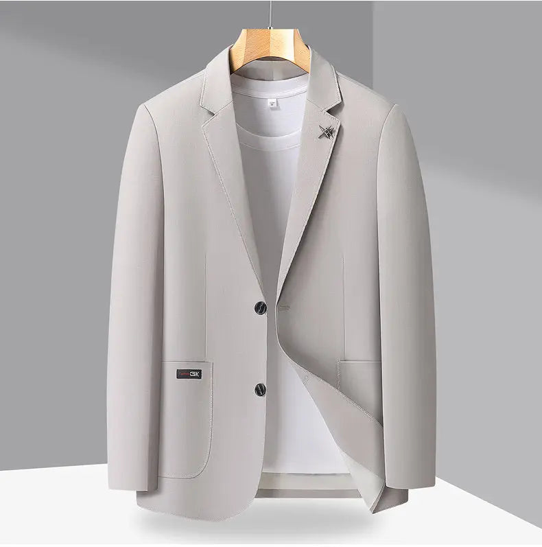 2026 Blazer Lightweight High-end Men's Fashionable Business Outdoor Travel Youthful Wedding Hosting Casual Korean Style Blazer
