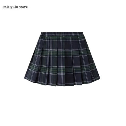 Children British School Uniforms Girls Preppy Jacket Pleated Skirts Boys Blazers Pants Suits Kids Teenage Student Clothes Sets