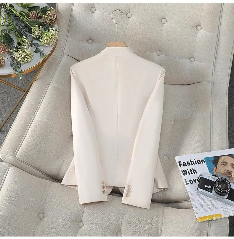 Spring Fashion Slim Fit Blazers Women's Coat Jacket New Autumn Outerwears Elegant Office Lady Casaco Plus Size Veste Femme