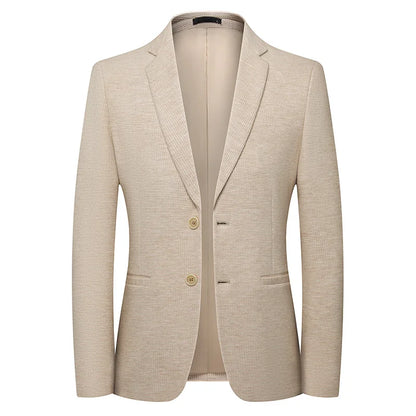 Blazer's New Men's Fashion Outdoor Travel Camping Youth Wedding Versatile, Hosting Campus Slimming Casual Korean Version Blazer