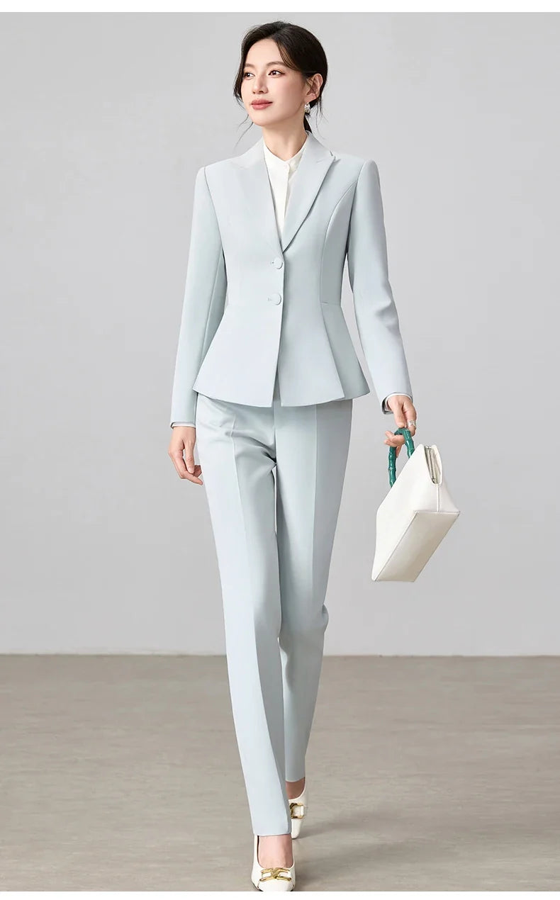 Ladies Business Outfit High-Quality Pants And Suit Jacket Slim Elegant Fashionable 2026 New Arrival