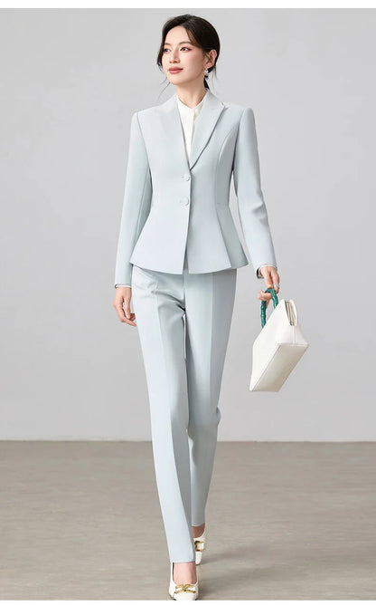 Ladies Business Outfit High-Quality Pants And Suit Jacket Slim Elegant Fashionable 2026 New Arrival