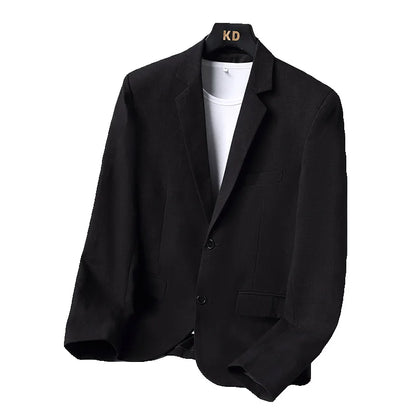 Blazer: A Fashionable Outdoor Men's Travel Gentleman's Versatile Solid-color Trend Leader for Casual and Breathable Wear. Blazer