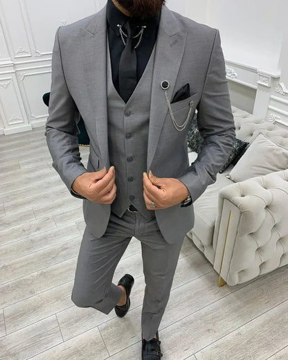 Yellow Men Suits for wedding Smart Casual Slim Fit Blazers Hombre Business High Quality Custom 3 Piece Set Costume Homme