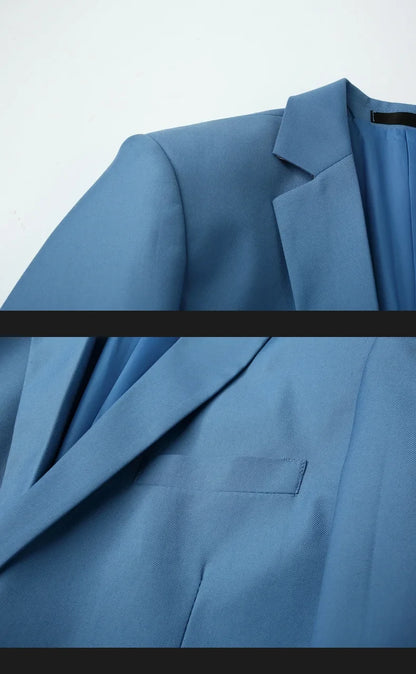 Blazer Outdoor Men's Fashion Business Travel Camping Wedding Trend Host Slim Fit Campus Leisure Breathable Korean Style Blazer