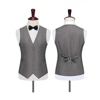 Men's Vest Single Breasted Slim Fit Smart Casual Waistcoat for Wedding & Business