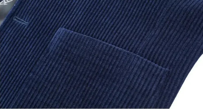Men's High-Quality Corduroy Coat Autumn Winter Thick Velvet Casual Suit Jacket Handsome Ruffian Business Top Trend