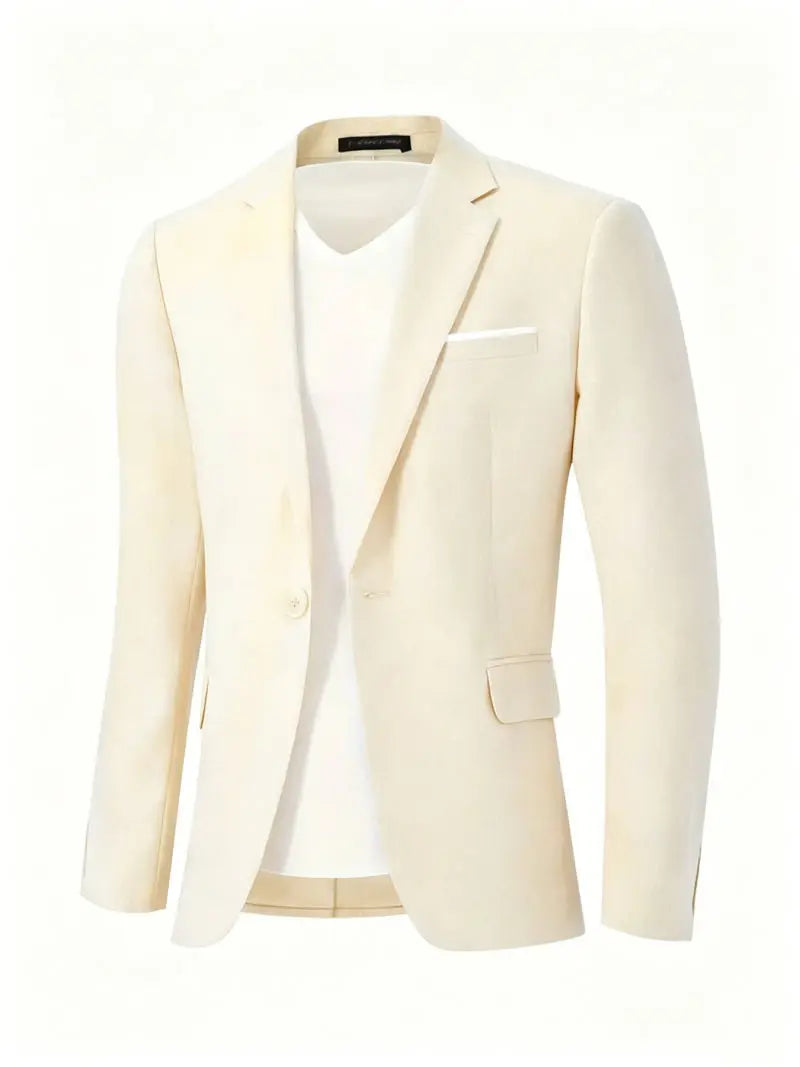 Mens Clothing 2026 Blazers Para Hombres Vintage Cotton Linen Single Button Designer Business Social Jaqueta Masculina Man Suits