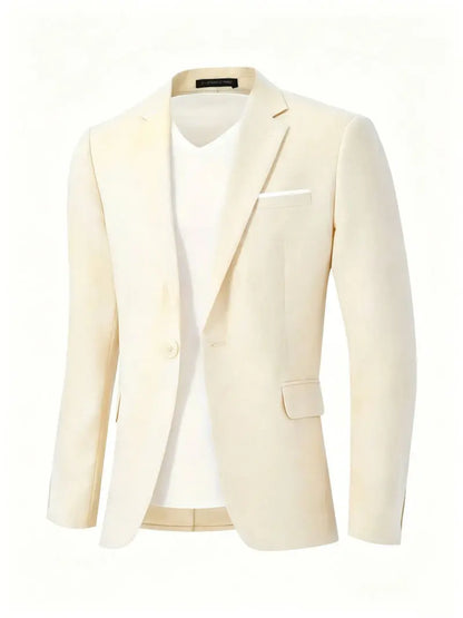 Mens Clothing 2026 Blazers Para Hombres Vintage Cotton Linen Single Button Designer Business Social Jaqueta Masculina Man Suits