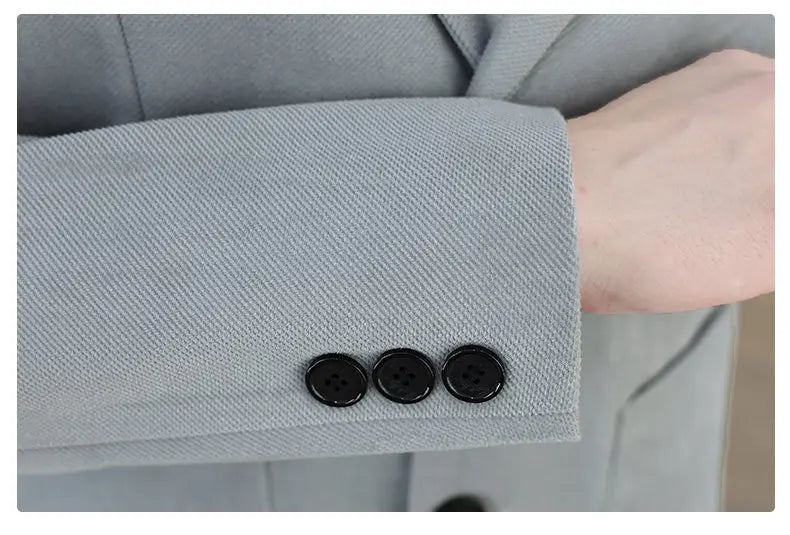 Blazer's New Men's Fashion Outdoor Travel Camping Youth Wedding Hosting Campus Slimming Casual Solid Color Korean Version Blazer