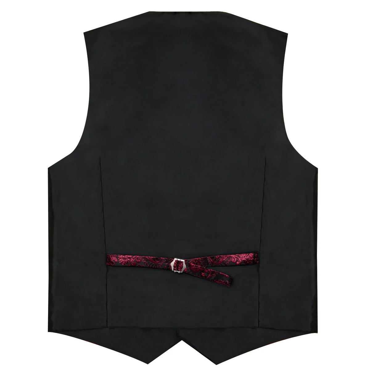 Men's Formal Vest Set with Paisley Pattern, Tie, Pocket Square & Cufflinks for Party & Events