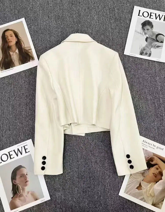 Korean Chic Office Lady's Blazer Casual Matching Women's Suit Jackets & Coats Single Button Short Jackets For Women New Trend
