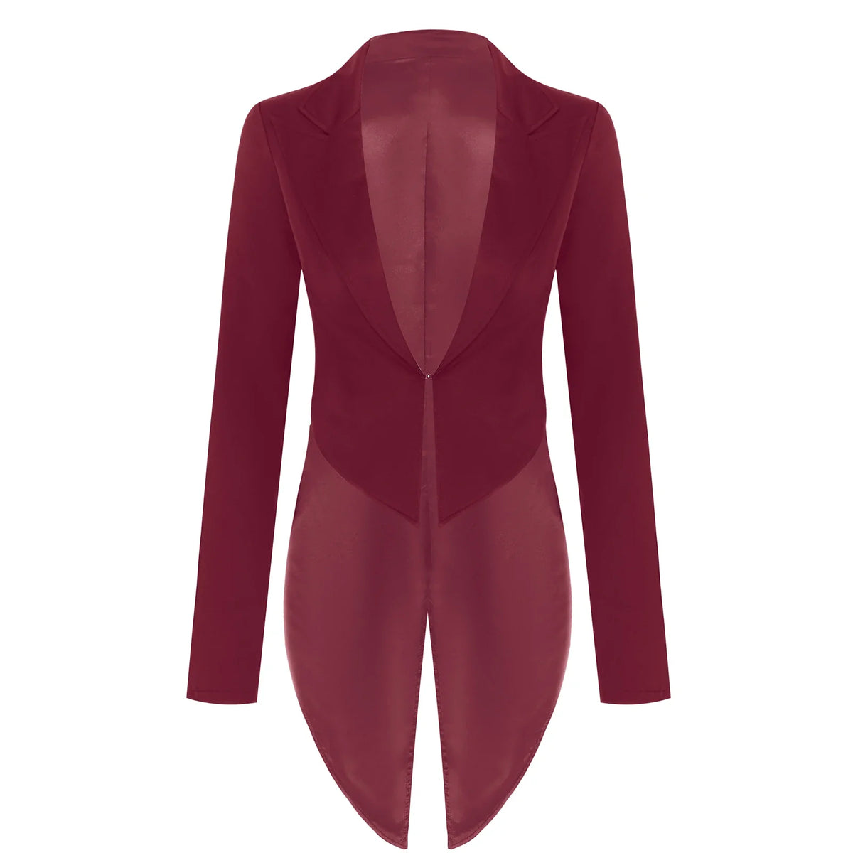 Womens Tailcoat Blazer Vintage Swallowtail Jacket Lapel Tuxedo Coat Outerwear for Nightclub Cocktails Waitress Cosplay Costume