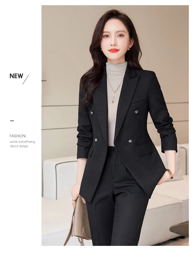 Women's Professional Suit Pantsuits, Highest Temperament to Make You Unique, Autumn and Winter Fashion, New