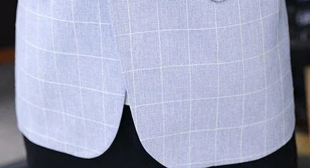 Party Linen Gray Men's Suit Jackets Single Breasted Coat Male Blazer Summer New in Simple Clothing Fashion 2025 Casual Classic