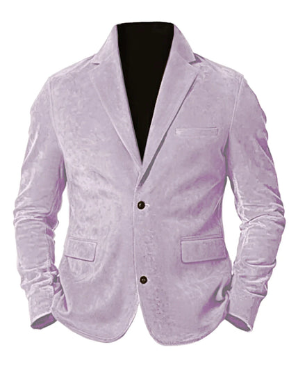 Men's Faux Suede Jackets Casual Retro Formal Coats for Men Fashion Slim Fit Jacket Comfortable Commuter Clothing