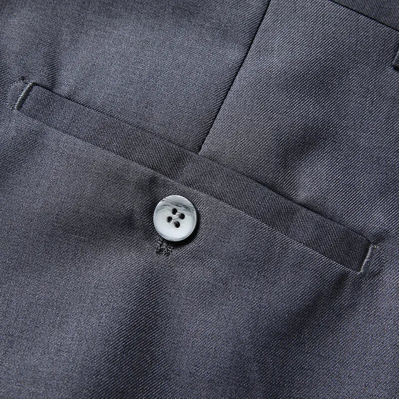 Men's 3-Piece Wedding Suit – Single Breasted, Smart Casual, Blue/Black/Gray – All Seasons