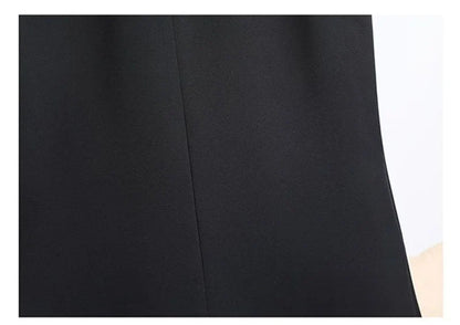 Autumn New Casual Lined Blazer Vest For Women Korean Loose Single Buckle Sleeveless Suit Coat Female Waistcoat Black Vest