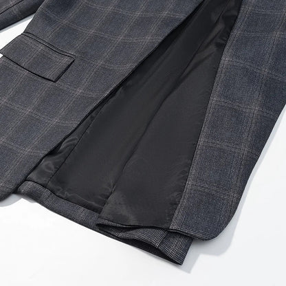 Spring New Women's Blazers 2026 Fashion Retro Plaid Elegant Women's Warm Jackets Youth Chic Commuter Office Blouse Coats