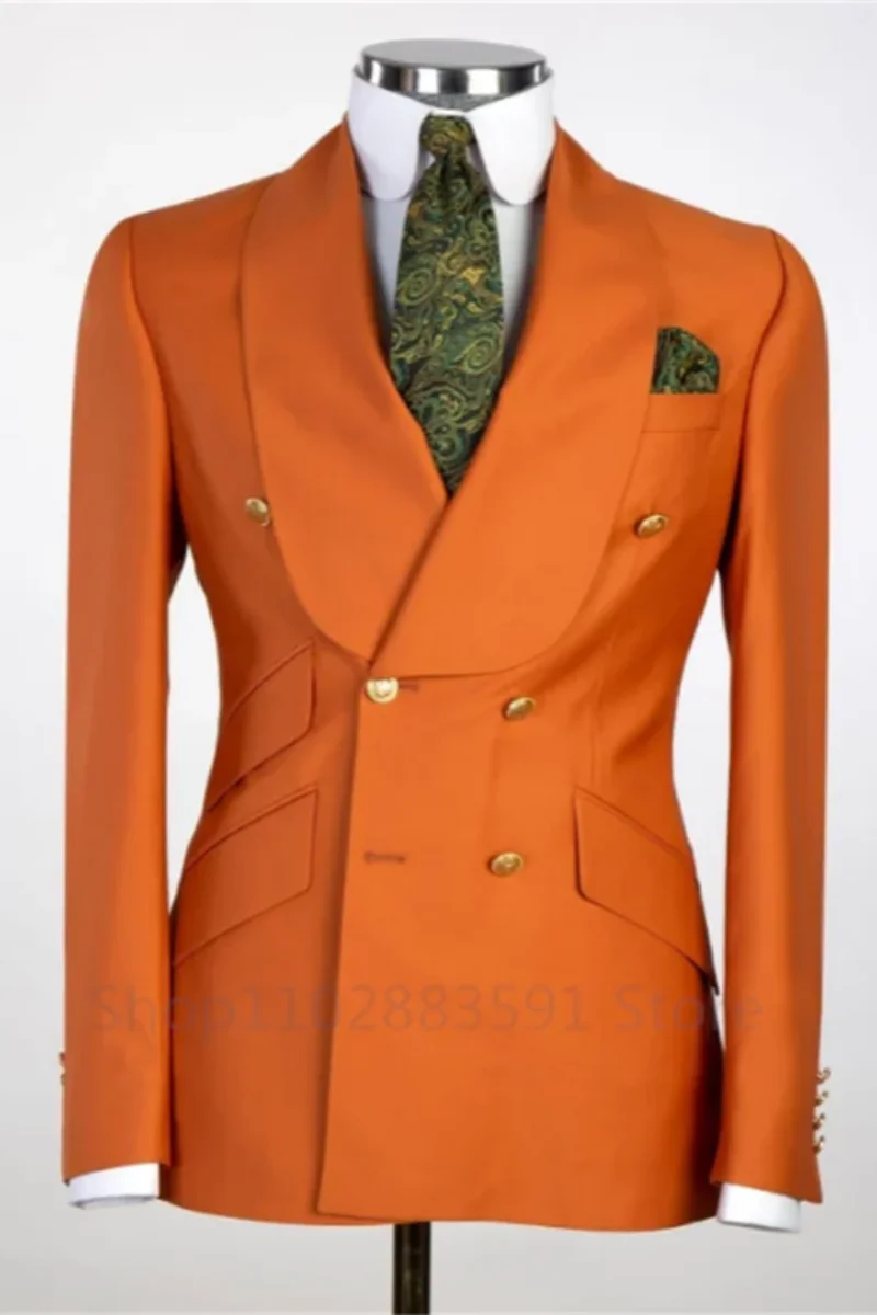 1 pièce costume homme mode uni double boutonnage hommes mariage bal de promo robe blazer seulement costumes coupe slim smoking 5XL-XS