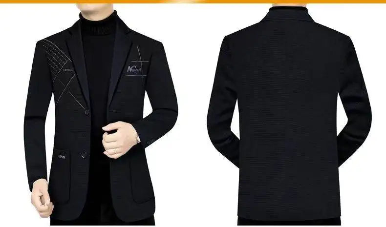 Blazer Men's Fashion Outdoor Travel Camping Youth Wedding Versatile Host School Uniform Slim Fit Casual Korean Version Blazer