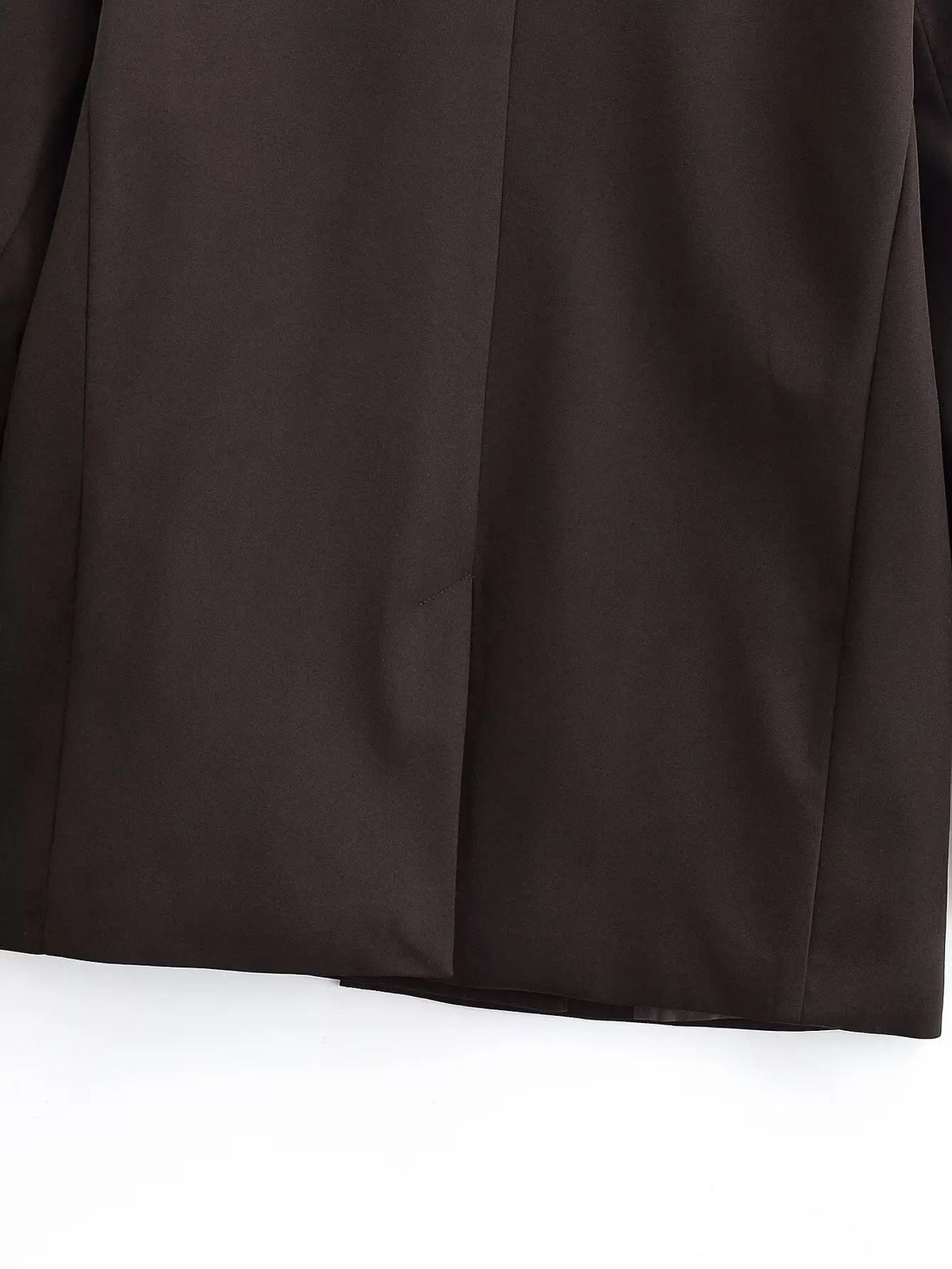 Autumn Women Fashion Solid Blazer Female High Street Pockets Turn-down Collar Single Button Commuter Casual Long Sleeve Coat