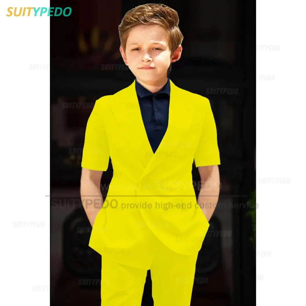 Big Boys Suit Graduation Ceremony Formal Outfits Birthday Party Newest Full Children's Set Homecoming Custom Fashion Costumes