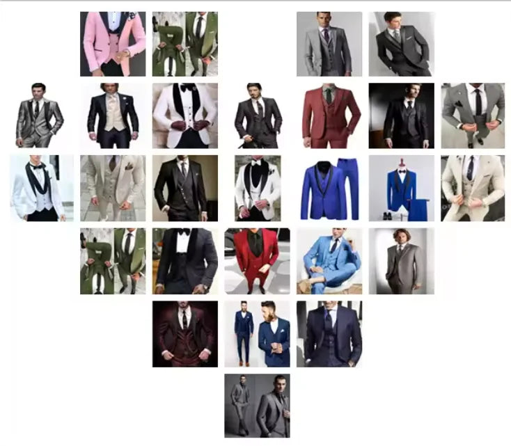 Men's Blazer Formal Terno Suits African Long Jacket Two-Piece Set Coat And Pants Single Breasted Stand Lapel Clothing Costume Ho