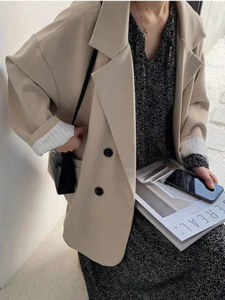 Spring Autumn Women's Blazers Slim Fit Fashion Slimming Elegance Jackets Casual Versatile Coat Outwear for Office Lady Clothing