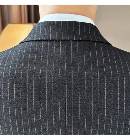 Men's Double Breasted Blazer – Formal Wedding & Business Jacket