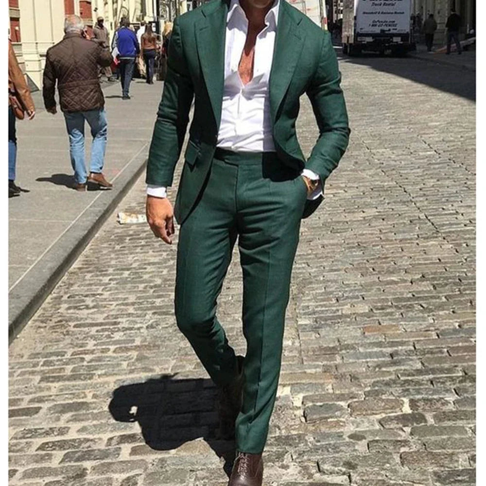 Elegant Men's Wedding Tuxedo Slim Blazer Pants Vest 3 piece Suit XS-5XL Custom Youth Suit 2025 New Style Suits