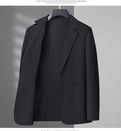 30% Linen Blazer - Men's Fashionally Fit Business Formal Wedding Gentleman English Style Breathable Versatile Casual Blazer