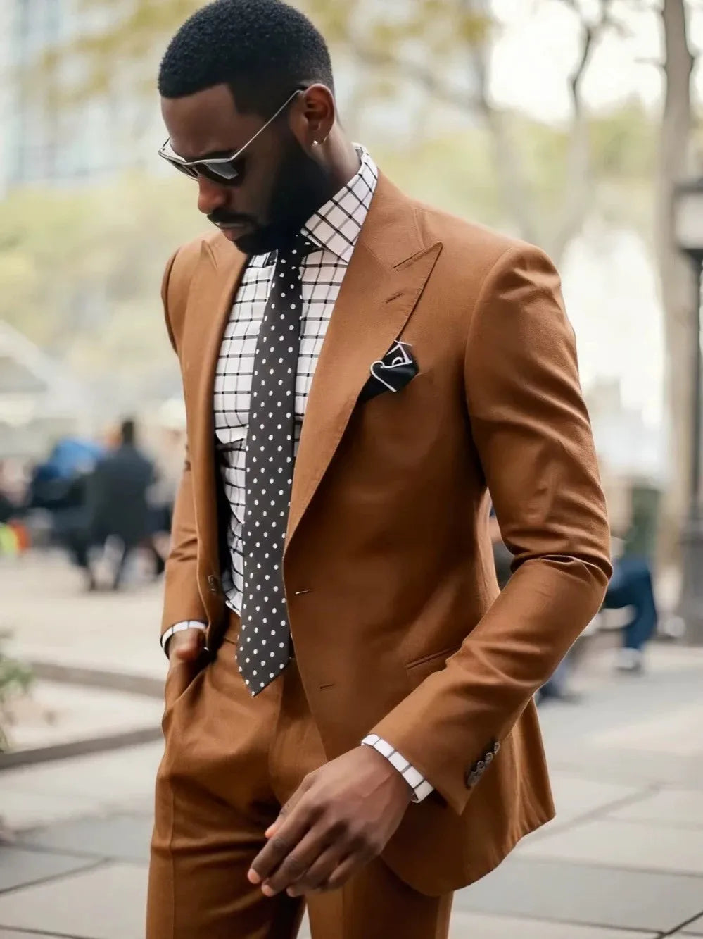 Costume de mariage homme Smart Casual Slim Fit Smoking de marié 2 pièces pour fête Revers pointu Blazer Pantalon Ensembles costumes d'affaires formels